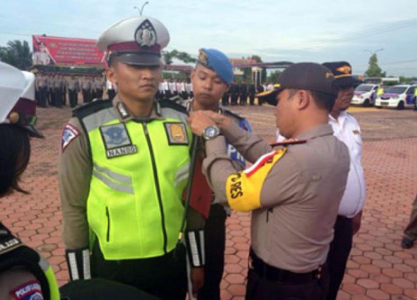 Kapolres Rohil Pimpin Apel Pasukan Operasi Patuh Muara Takus 2018