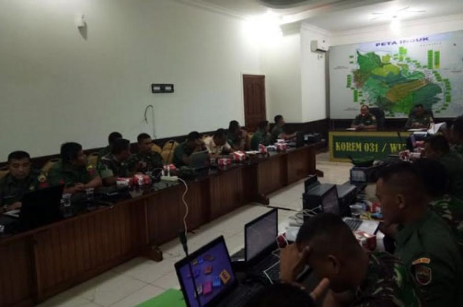 Korem 031/Wira Bima Gelar Bimtek Aplikasi Siman