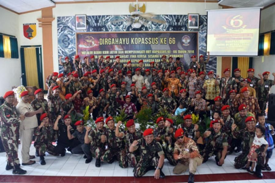 Korp Baret Merah Gelar Syukuran HUT Ke-66