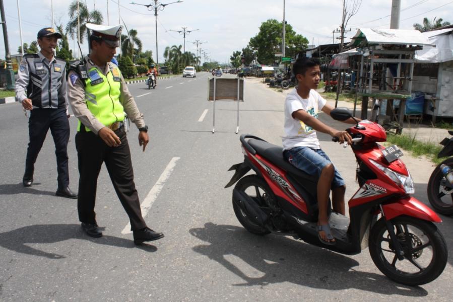 Ops Patuh Muara Takus 2018 Satlantas Polresta Pekanbaru Hari Pertama, 92 Pelanggar Ditilang