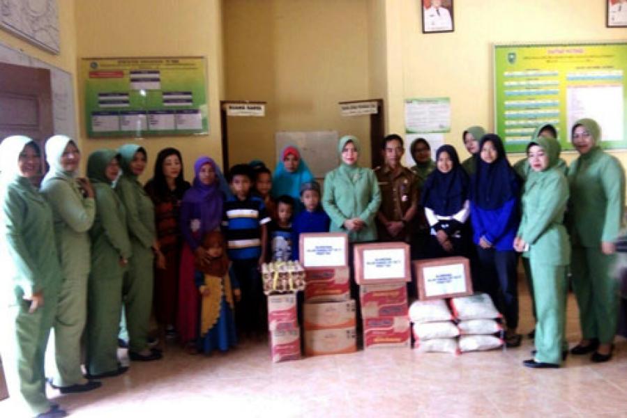 Peringati HUT Persit Ke 72, Ini Cara Istri Prajurit Kodim Inhu Merayakanya