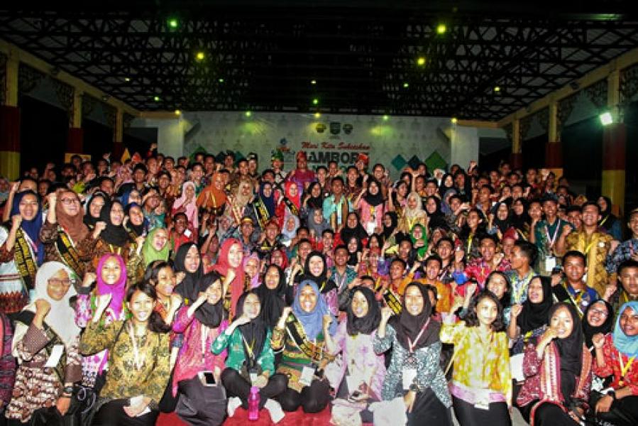 Ratusan Peserta Saksikan Malam Pembukaan Jambore Nasional Generasi Hijau 2018