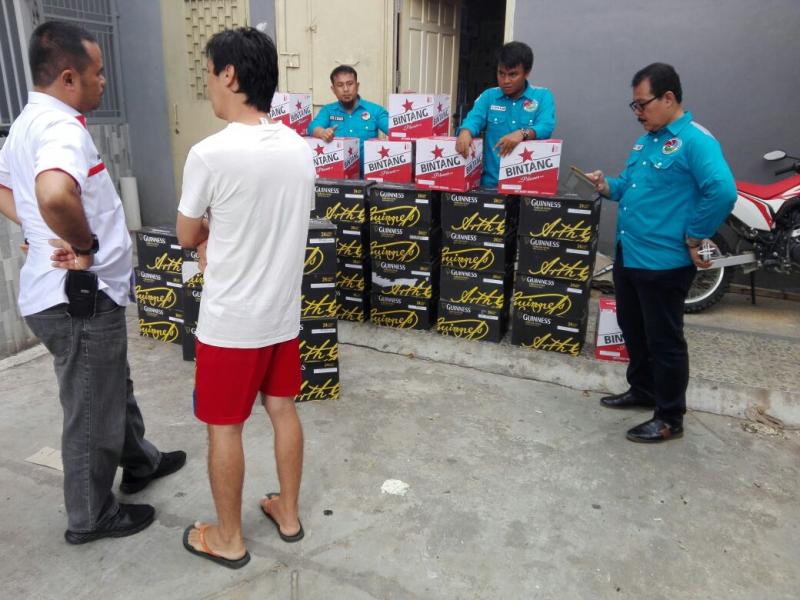 Razia Miras di Kuansing, Polisi Sita 723 Botol Bir