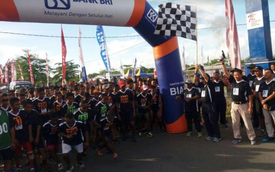 Satuan Radar 242 Gelar Lomba Lari di Biak