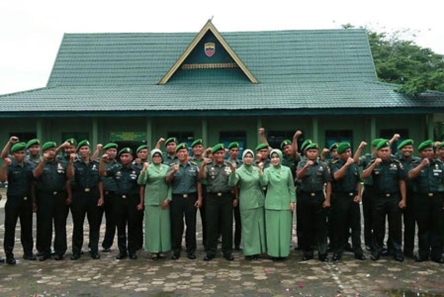 Sembilan Prajurit Kodim 0314/Inhil Naik Pangkat