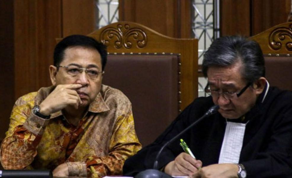 Setya Novanto Divonis 15 Tahun Penjara Lebih Ringan dari Tuntutan