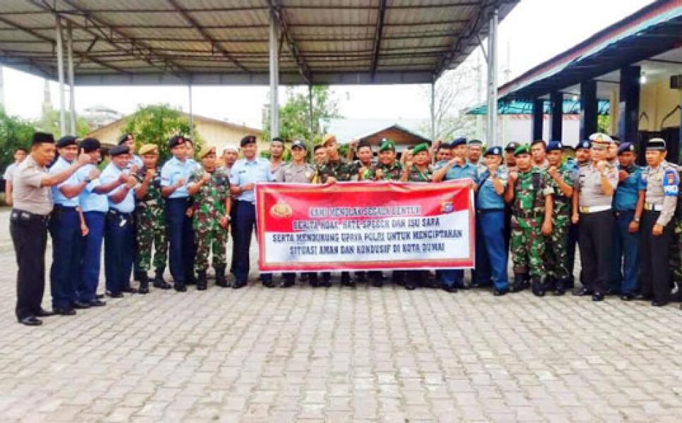 Sinergitas TNI-Polri Ciptakan Situasi Pesta Demokrasi Yang Kondusif Dan Bebas Berita Hoax