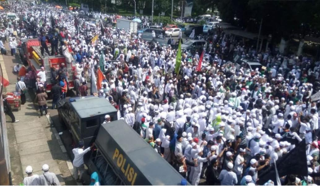 Tiba di Bareskrim, Massa Aksi Bela Islam Minta Polisi Penjarakan Sukmawati