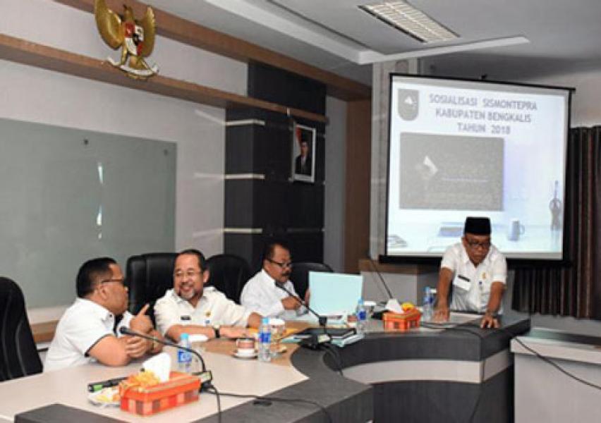 Tingkatkan Kedisiplinan Laporan Serapan Anggaran, TEPRA Sosialisasi Sismontepra di Bengkalis