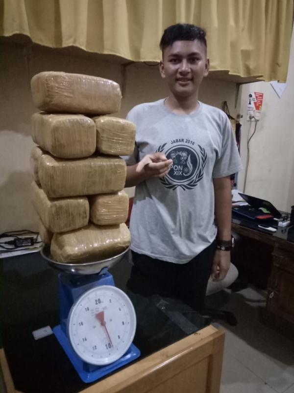 Warga Aceh Membawa 9,4 Kg Ganja, Diringkus Polres Dumai