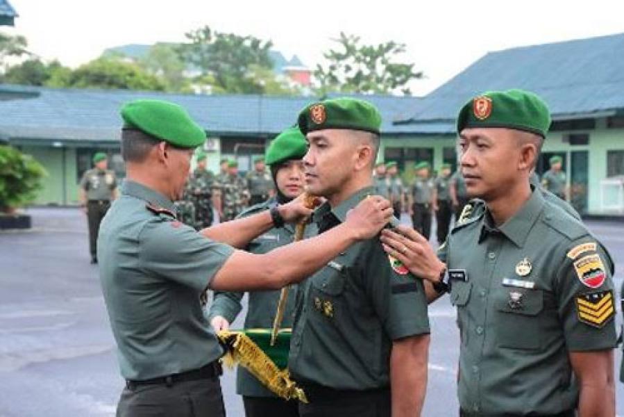 Danrem 031/WB Pimpin Upacara Kenaikan Pangkat