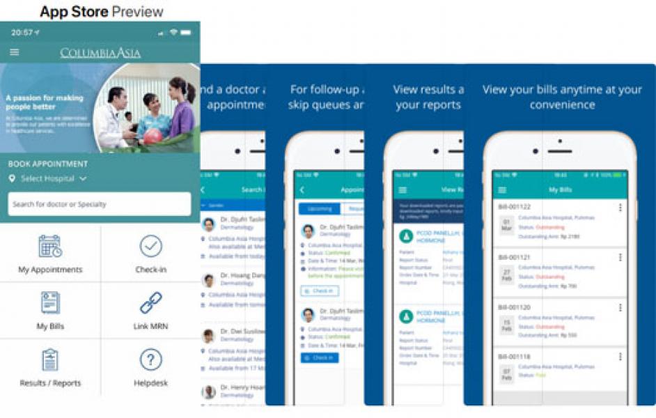 Tren Kesehatan RS Columbia Asia 2019, Luncurkan Aplikasi Ponsel Demi Kenyamanan Pasien
