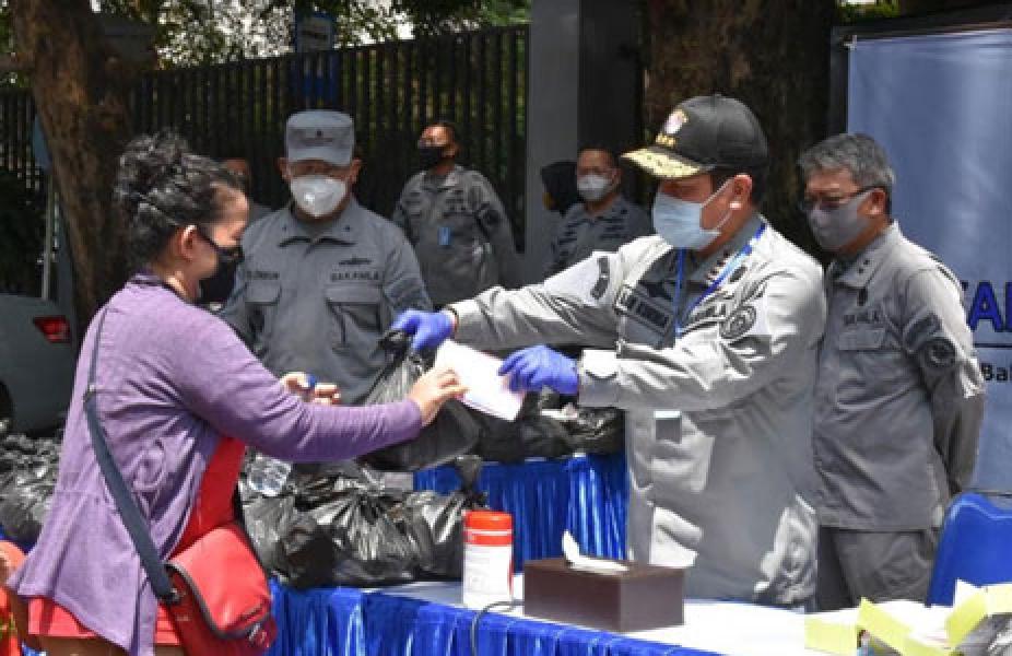 Bakamla RI Gelar Bakti Sosial Peduli Covid-19
