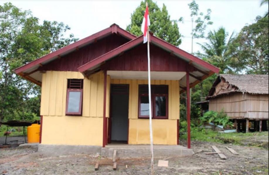 Dansatgas TMMD Kodim 1707 Merauke: 12 Unit Rumah di Kampung Epem Sudah Selesai Dibangun