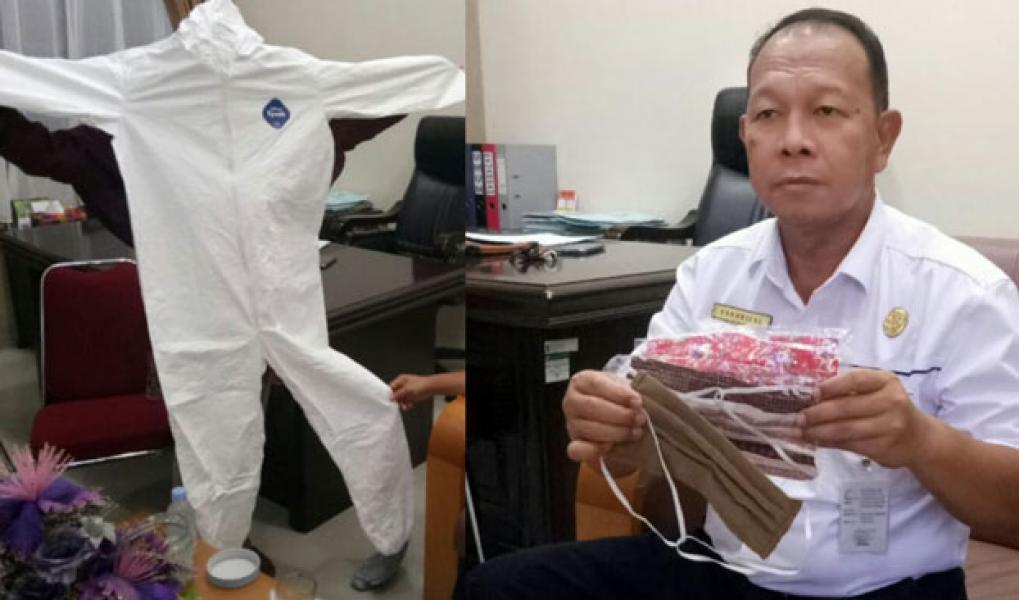 Diskop UKM Perindag Usulkan 25 Penjahit Produksi APD dan 20 UKM Pembuat Masker ke Diskes Pelalawan