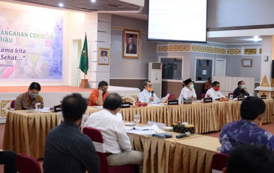 Gubri Gelar Rapat Pergeseran Anggaran Tahun 2020 Dengan Pimpinan DPRD Riau