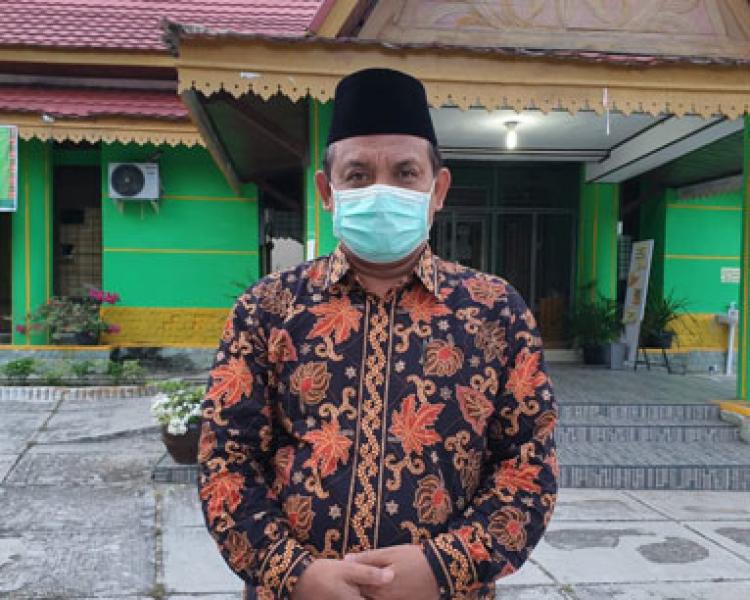 Kantor Kemenag Pelalawan Sampaikan Qimat Zakat Fitrah Wajib Ikuti Protokoler Kesehatan Covid-19