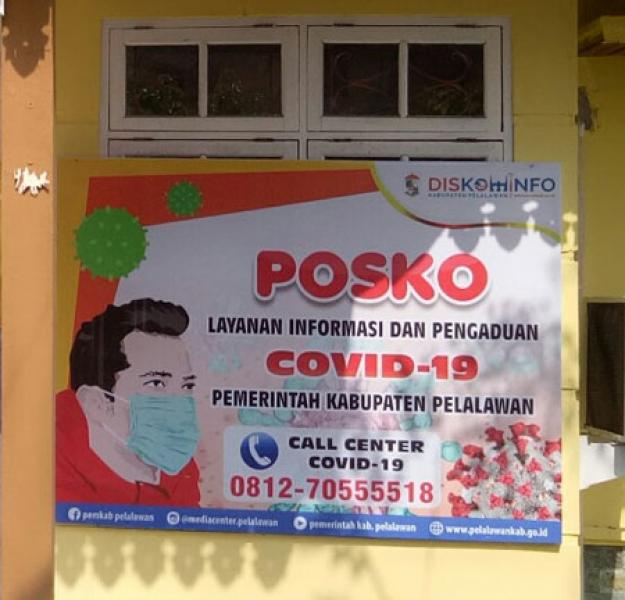 Media Center Gugus Tugas Percepatan Penanganan Covid-19 Kabupaten Pelalawan Buka Layanan 1x24 Jam 