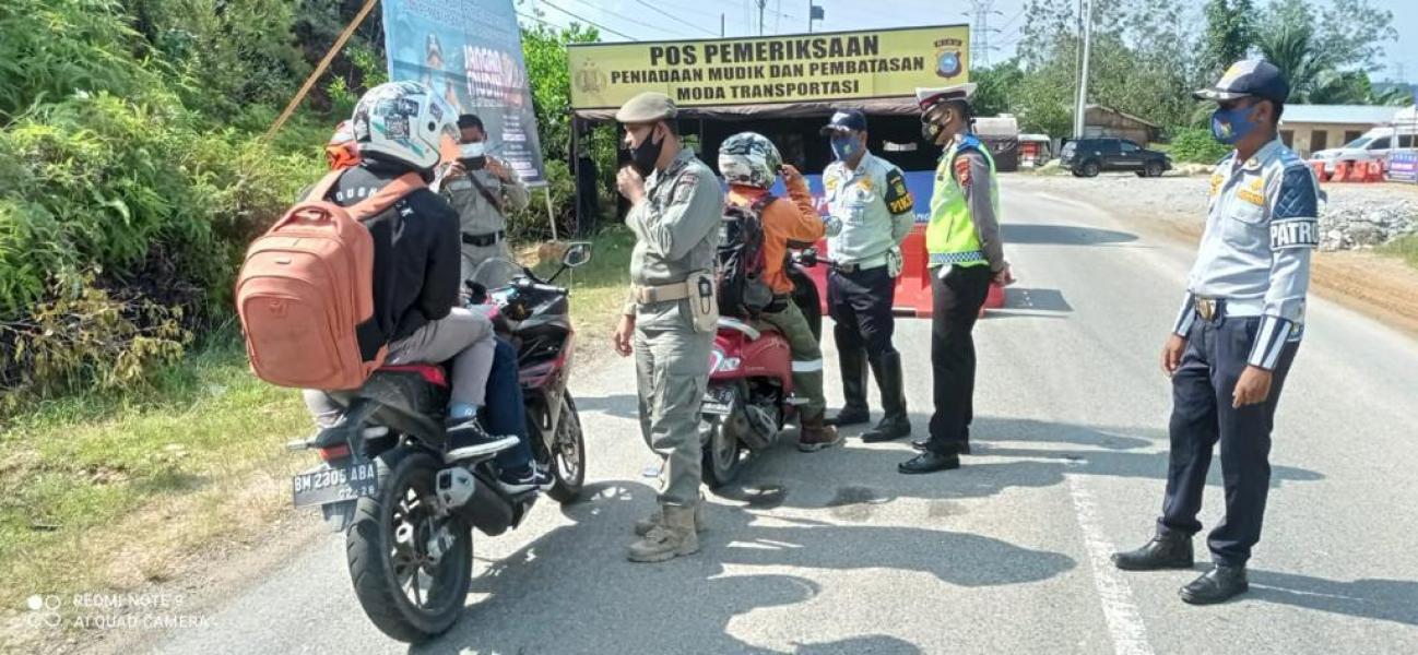 Larangan Mudik Pemerintah, Polda Riau Dirikan 58 Pos Penyekatan