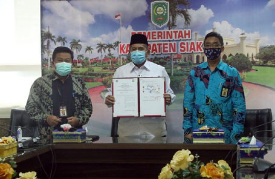 Optimalkan Pungutan Pajak, Pemkab Siak Teken Kerjasama dengan DJP dan DJPK.
