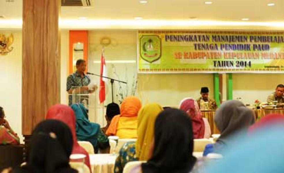 Disdikbud Gelar Peningkatan Manajemen Pembelajaran Tenaga Pendidik PAUD