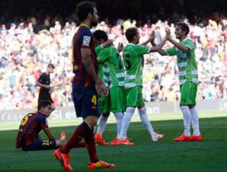 Ditahan Getafe, Peluang Barca Pertahankan Gelar Menipis