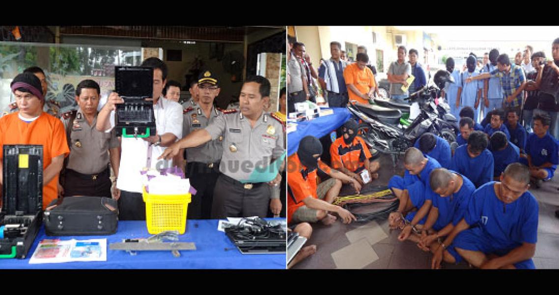 Dua Pekan 55 Kasus Kejahatan Terungkap