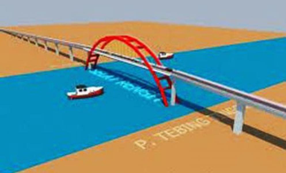 PT NK Ditargetkan Jembatan Selat Rengit Selesai 83 persen