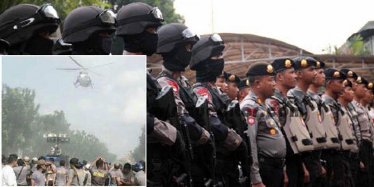 Polda Riau Gelar Simulasi Pengamanan Pemilu Pilpres