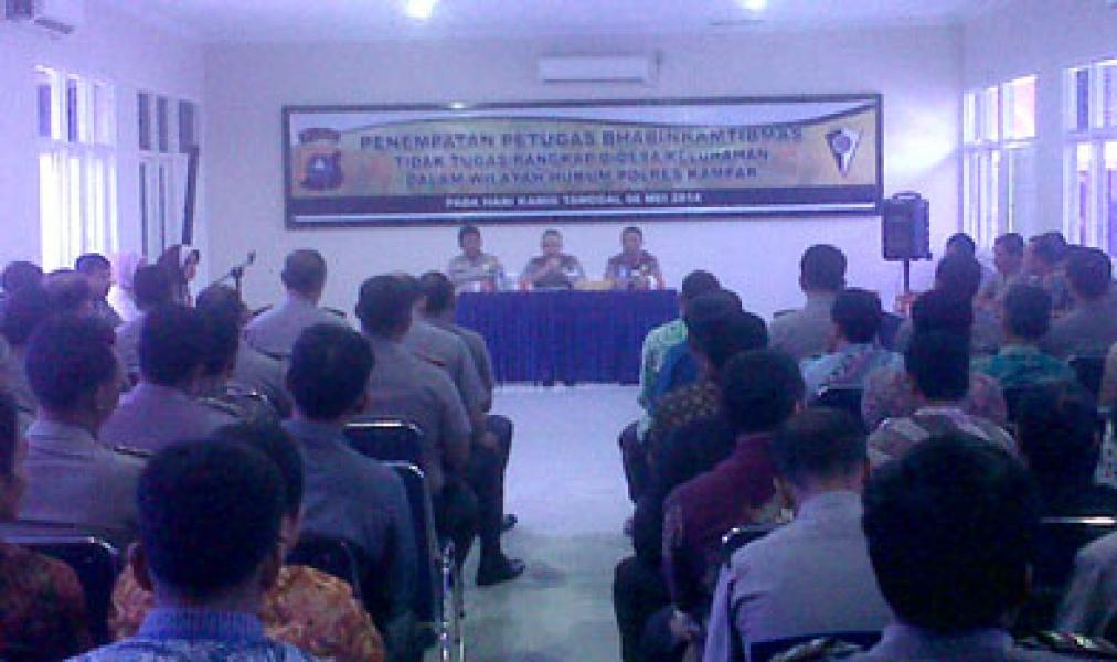 Polres Kampar Tempatkan 26 Personil Bhabinkamtibmas di Desa dan Kelurahan