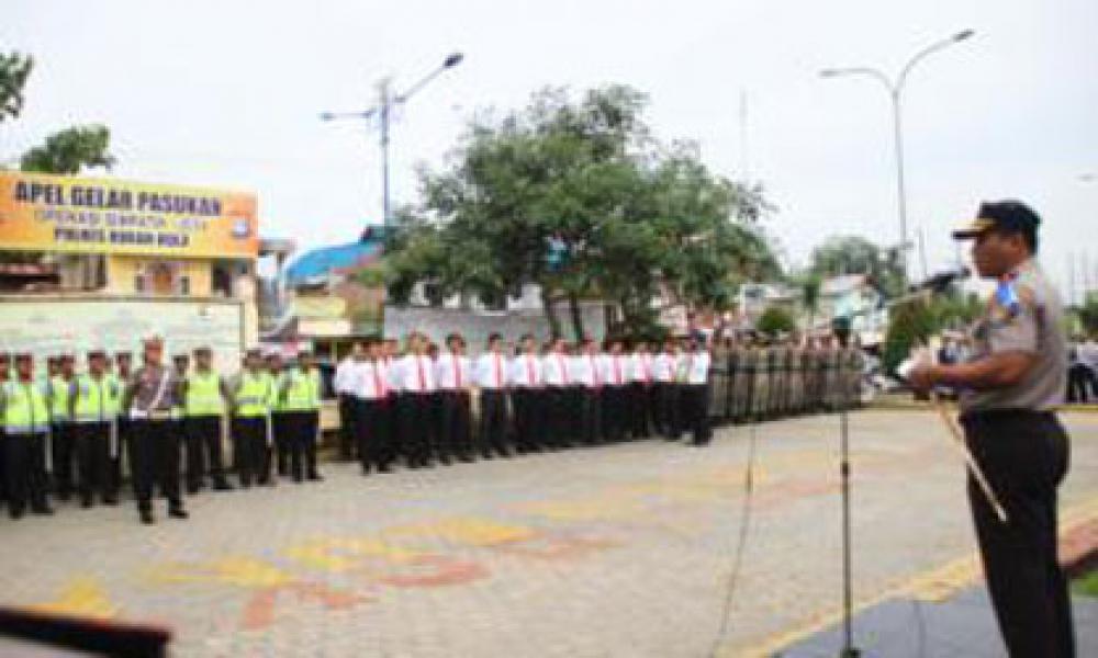 Polres Rohul Gelar Apel Ops Simpatik 2014