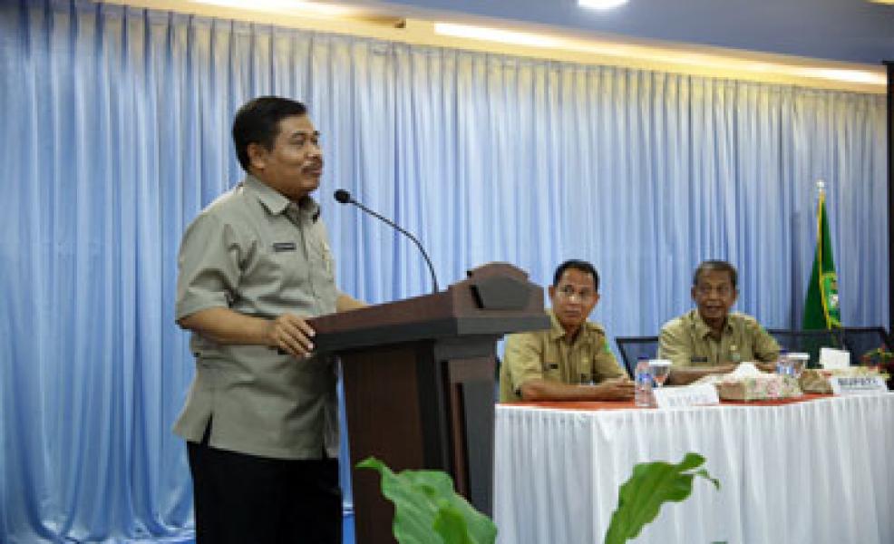 96 Kades di Meranti Ikuti Bimtek Pelaksanaan Program Pendapatan Desa