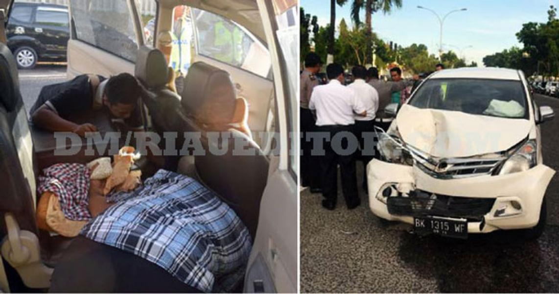 Avanza Bawa Ribuan Pil Ekstasi Tabrak Pajero Sport di Jalan Cut Nyak Dien
