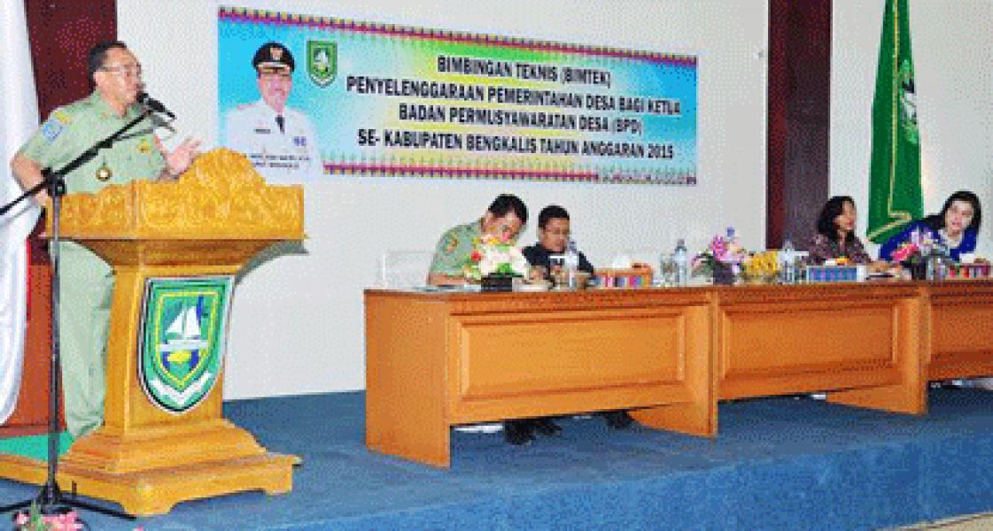 Bupati Bengkalis Buka Bimtek