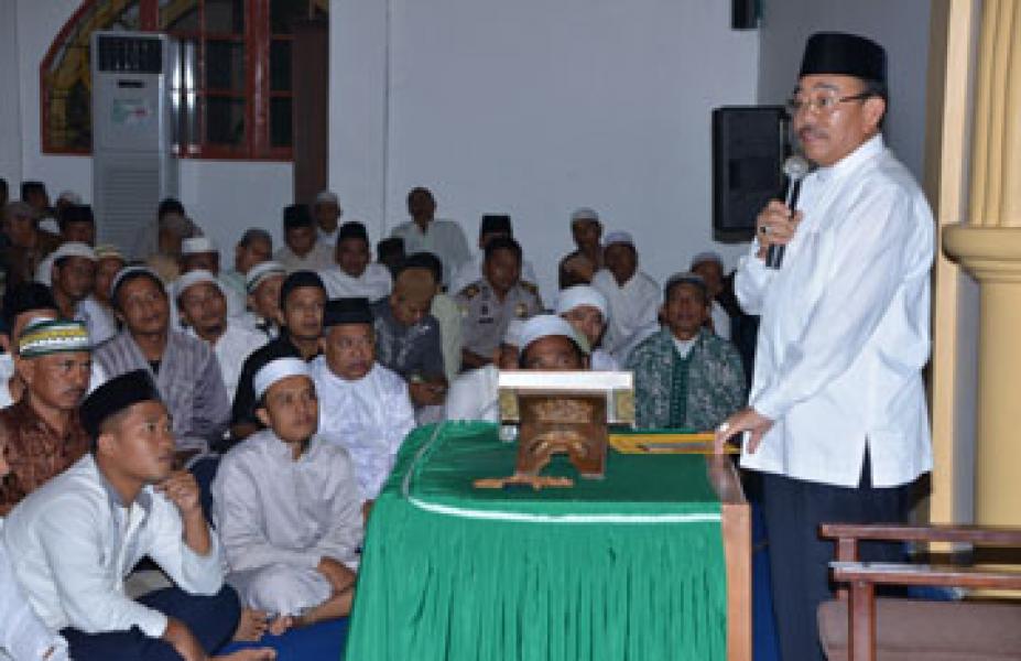 Bupati Hadiri Isra` Mi`raj 1436 H/2015 M di Masjid Arafah Duri