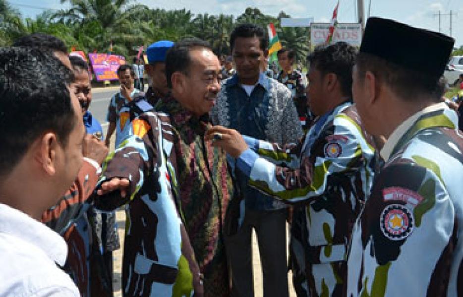 Bupati Herliyan Hadiri Pelantikan Pengurus Ranting IPK Tengganau