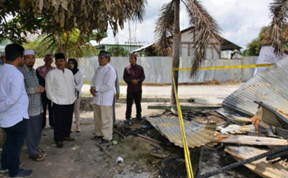 Jefry Segera Bangun Kembali Ponpes Al Ihsan yang Terbakar