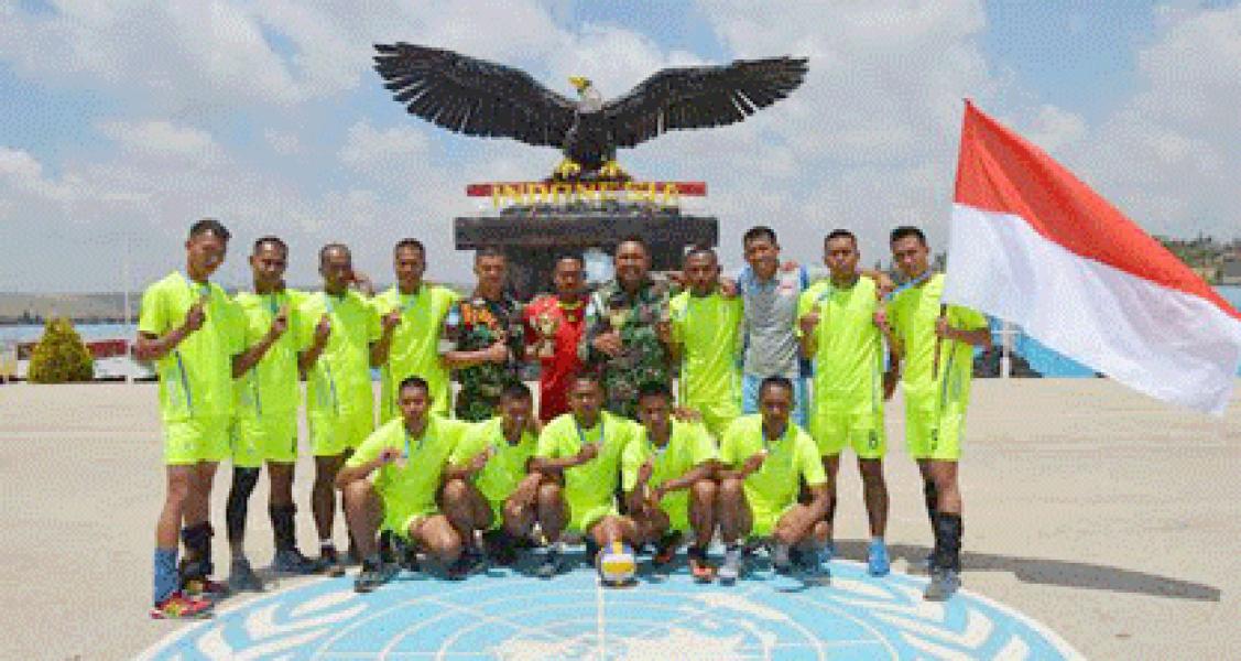 Kontingen Garuda Juara Pertama Bola Voli Unifil di Lebanon