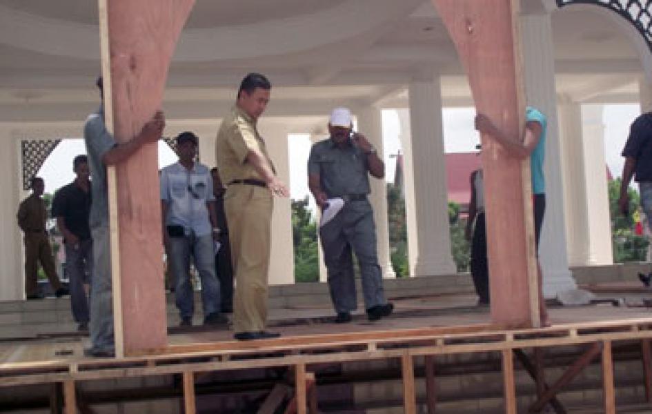 Persiapan MTQ ke XII Rohil Tinggal Finishing