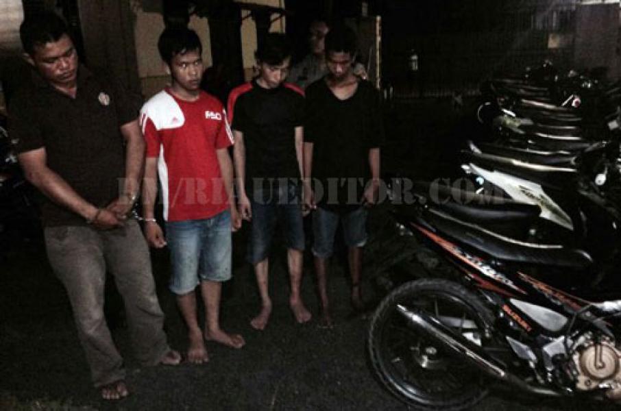 Polisi Tangkap 4 pelaku Curanmor, Seorang Diantaranya Mantan Anggota TNI