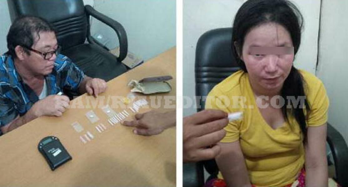 Polsek Bangko Ringkus Atek dan Nina Tersangka Bandar Sabu