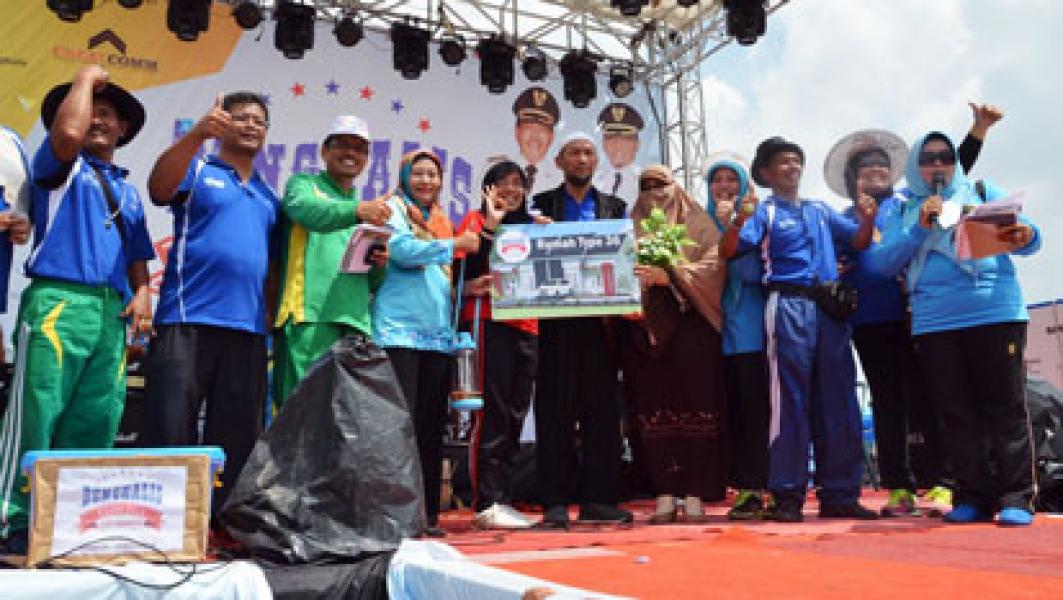 Ribuan Warga Duri Ikuti Jalan Santai Bengkalis Expo 2015