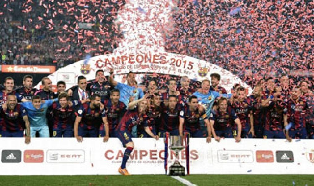Selangkah Lagi Barca Raih Treble Winners