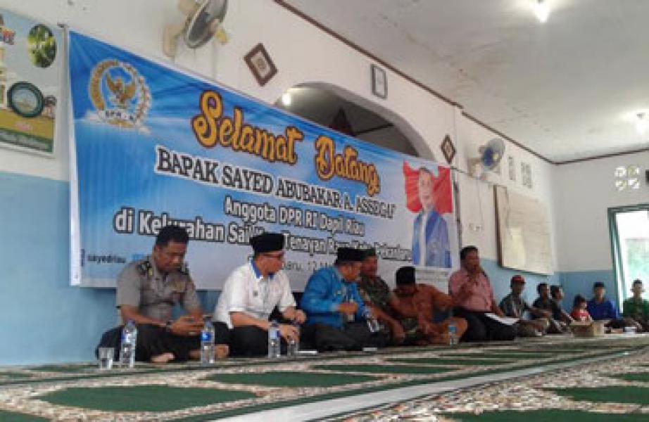 Anggota DPR RI Sayed Abubakar Assegaf Kebanjiran Aspirasi