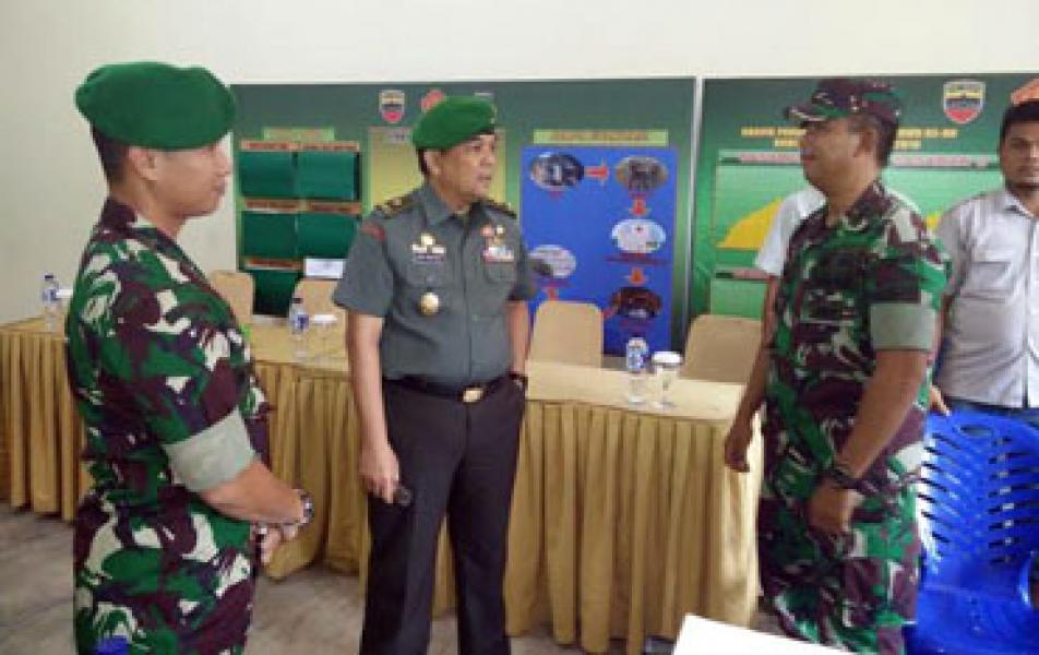 Dandim 0320/Dumai Menerima Kunjungan Tim Wasev Mabesad Tinjau TMMD Ke 96