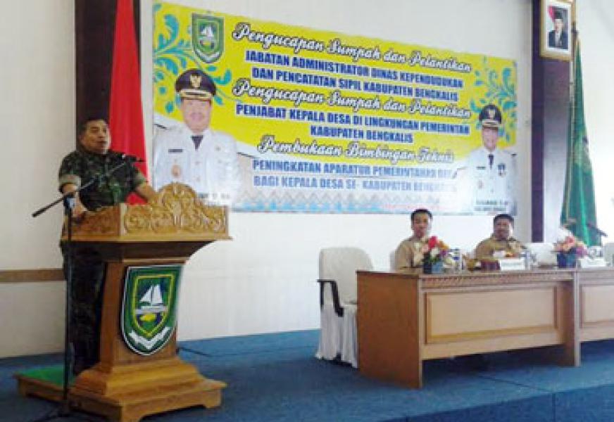 Danrem 031/Wirabima Buka Gladi Posko Penanggulangan Bencana Kodim 0303/Bengkalis