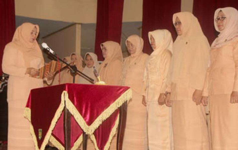 Dharma Wanita Persatuan Kabupaten Inhil Dikukuhkan