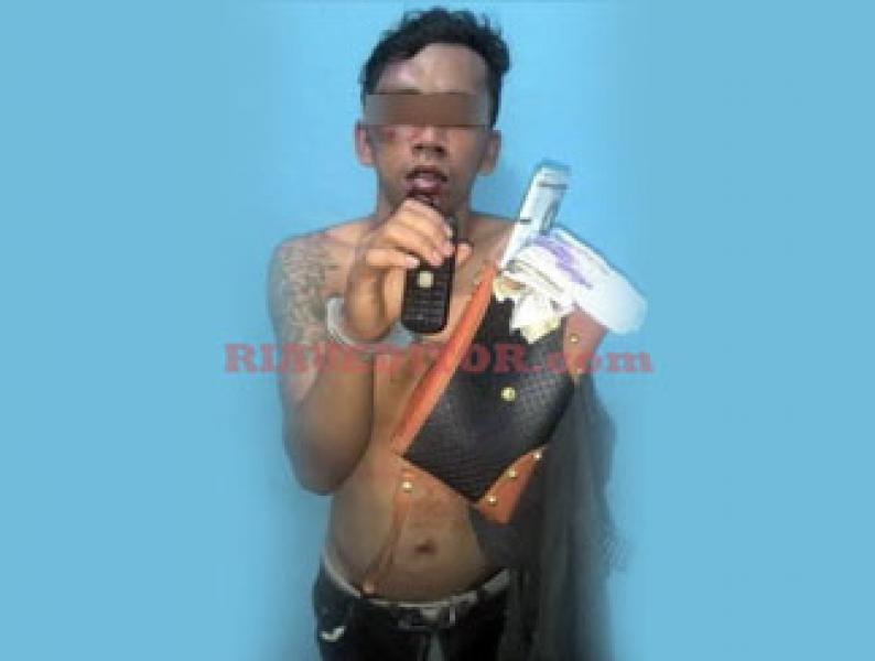 Jatuh Usai Beraksi, Jambret di Pekanbaru Babak Belur di Massa