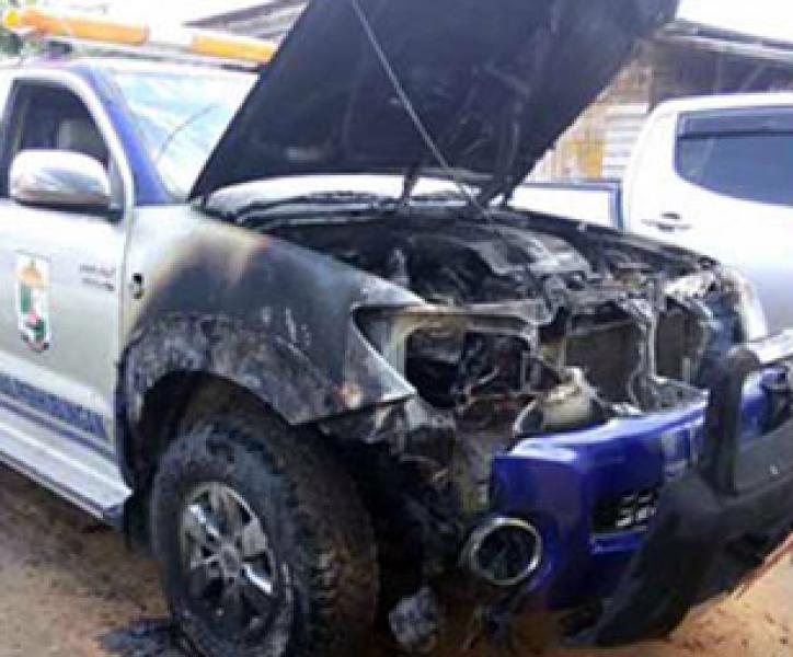 Jelang Azan Shubuh, 4 Unit Mobil Terbakar Bersamaan