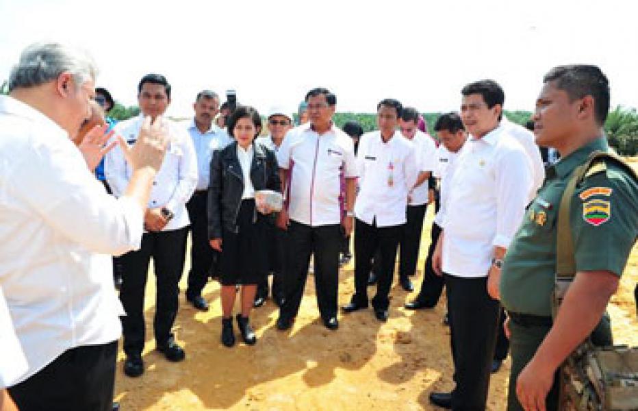 Panitia Ground Breaking Tol Pekanbaru Dumai Tinjau Lokasi